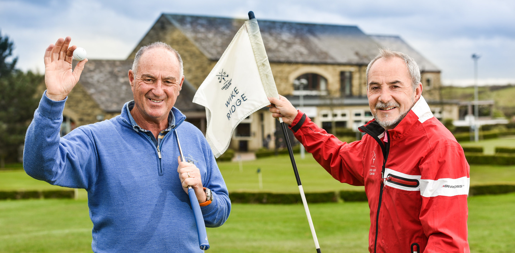 Gordan J Brand and Nigel Sweet from Leeds Golf Centre