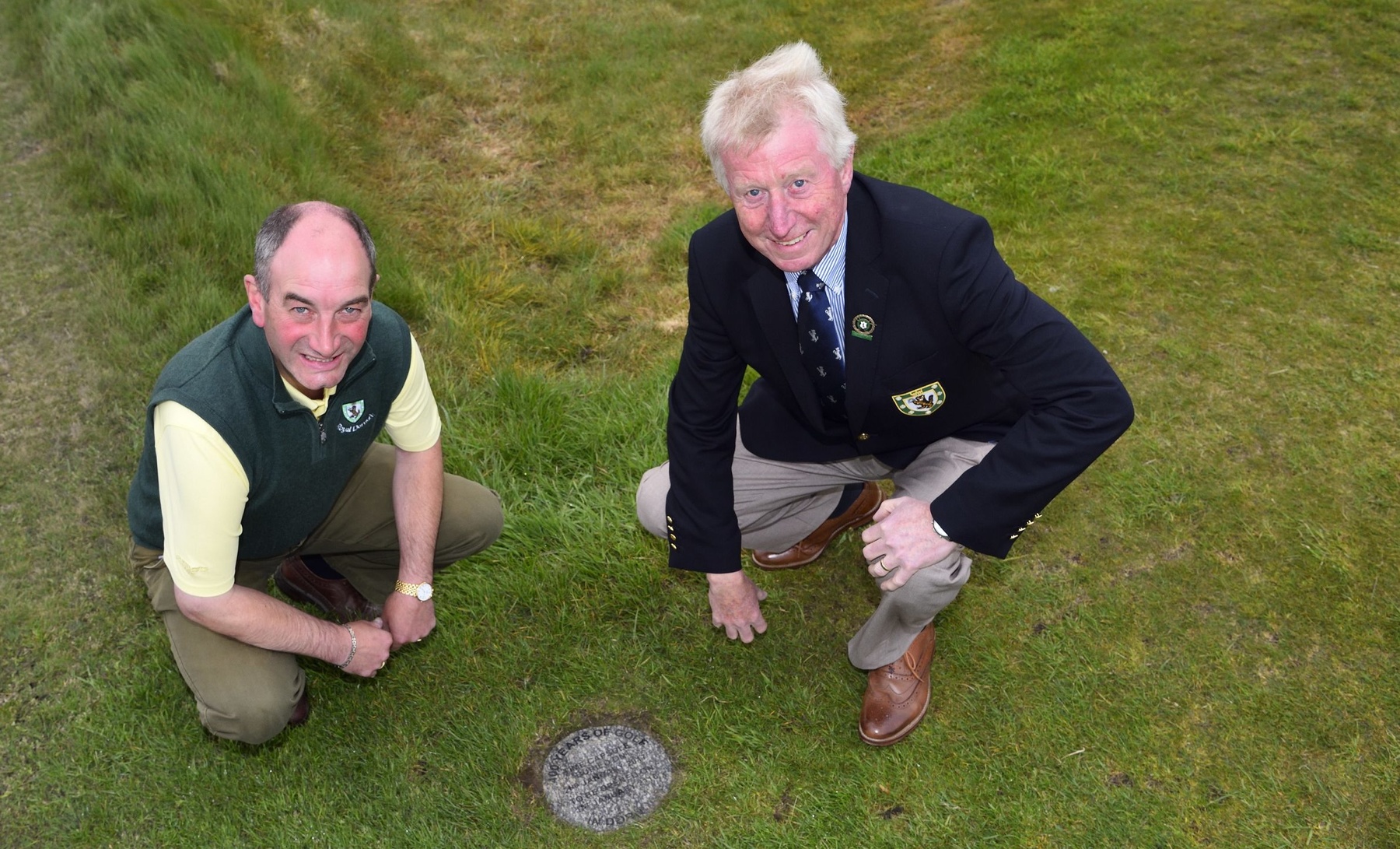 Royal Dornoch general manager Neil Hampton (left) and Captain Alan Ramse…