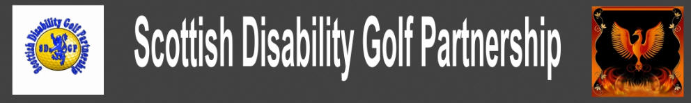 Scottish Disability Golf Partnership website grab