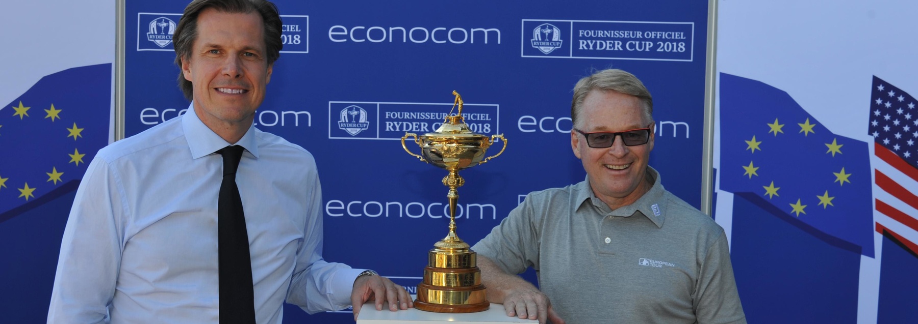 Robert Bouchardcrop, CEO and Keith Pelley, CEO of European Tour