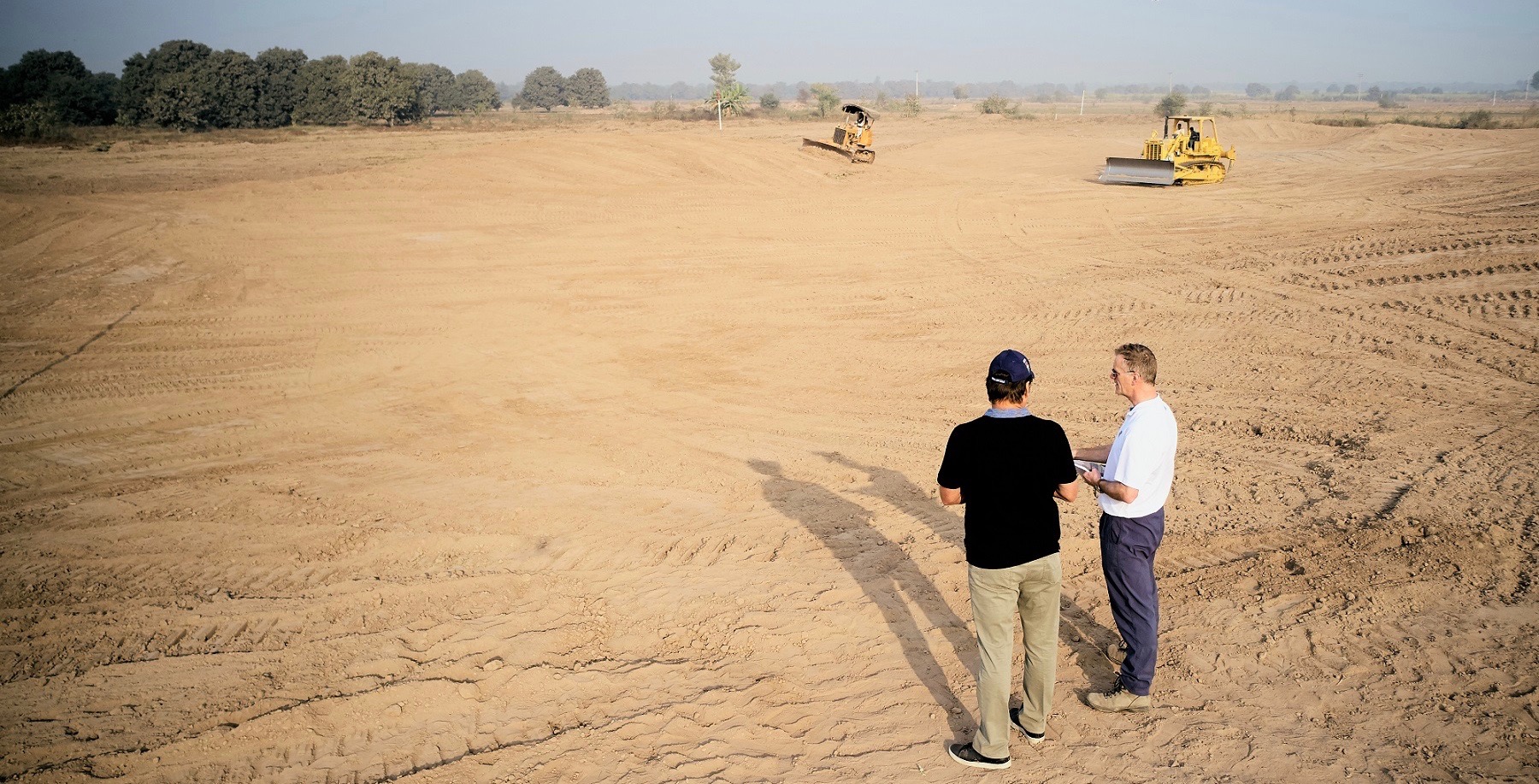 Sir Nick Faldo and Faldo Design’s Andrew Haggar survey the Rumanza Golf Course site (lr) (1)