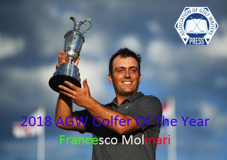 2018 – Francesco Molinari voted AGW Golfer of the Year
