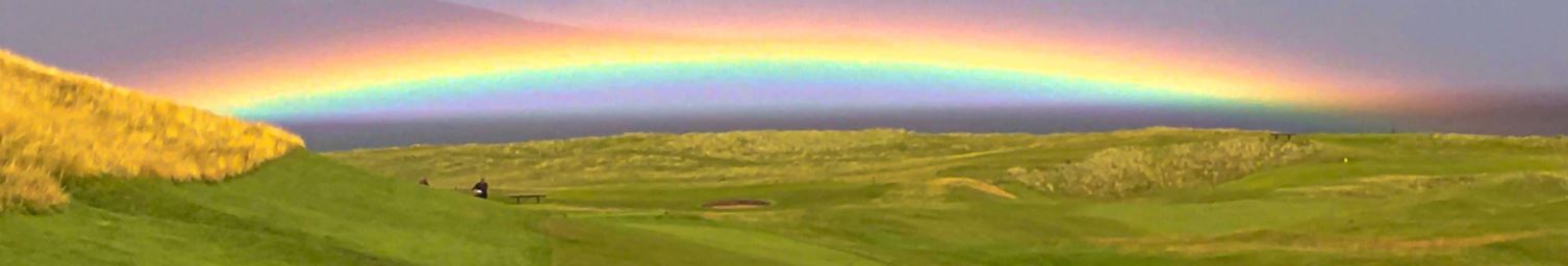 Brora golf rainbow.