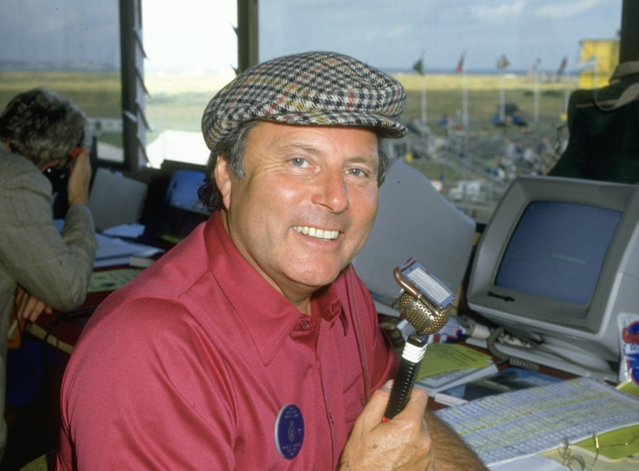 PA commentating on the 1985 Open at R St G 2