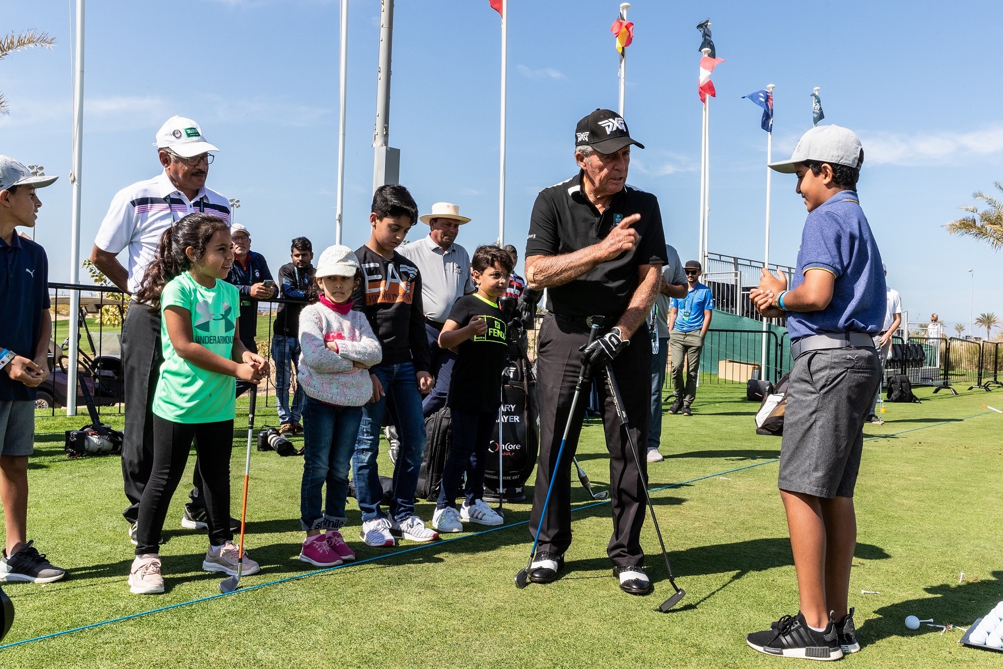 Gary Player Hosts Golf Clinic At 2020 Saudi International powered by SoftBank Investment Advisers