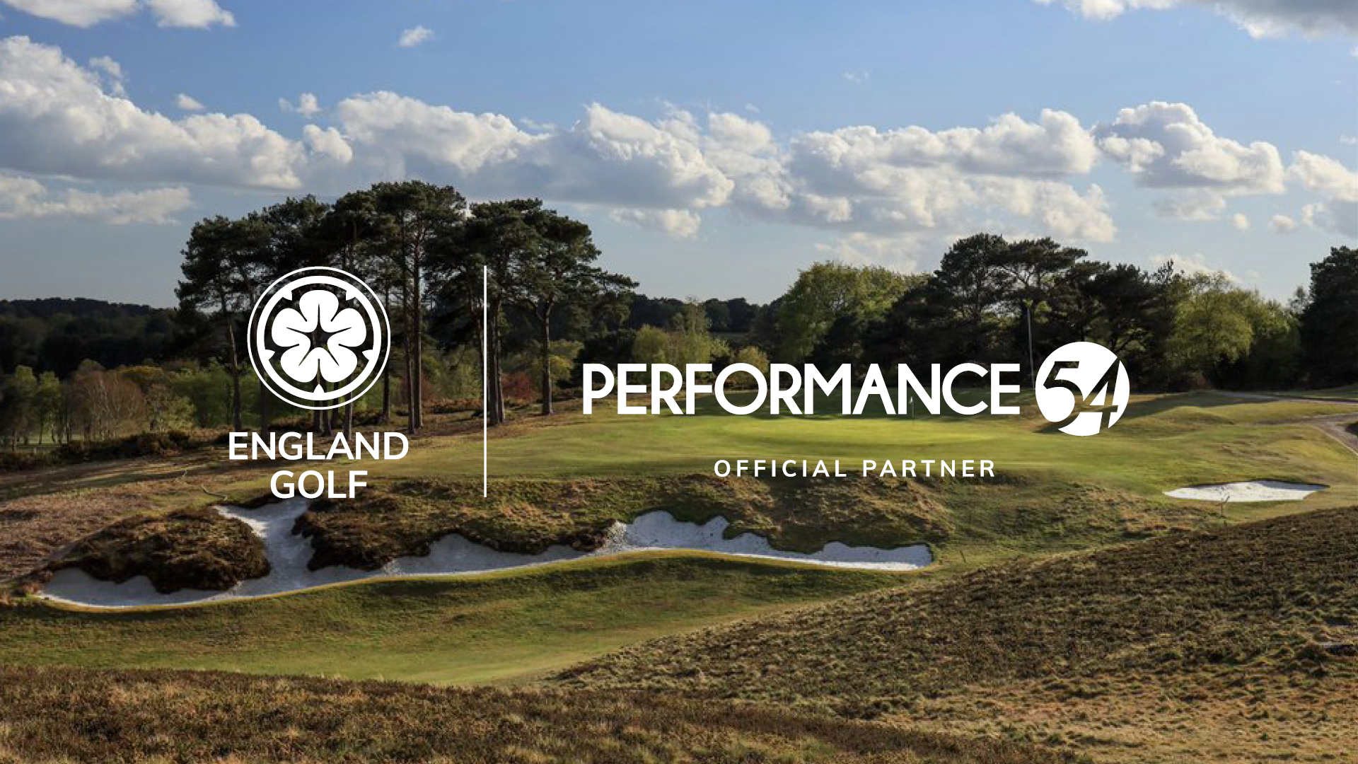 England Golf announces Performance54 as an Official Partner