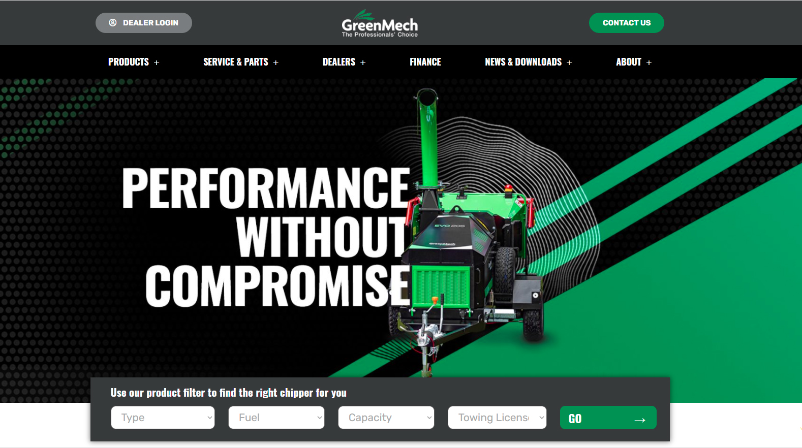 GreenMech Website Home