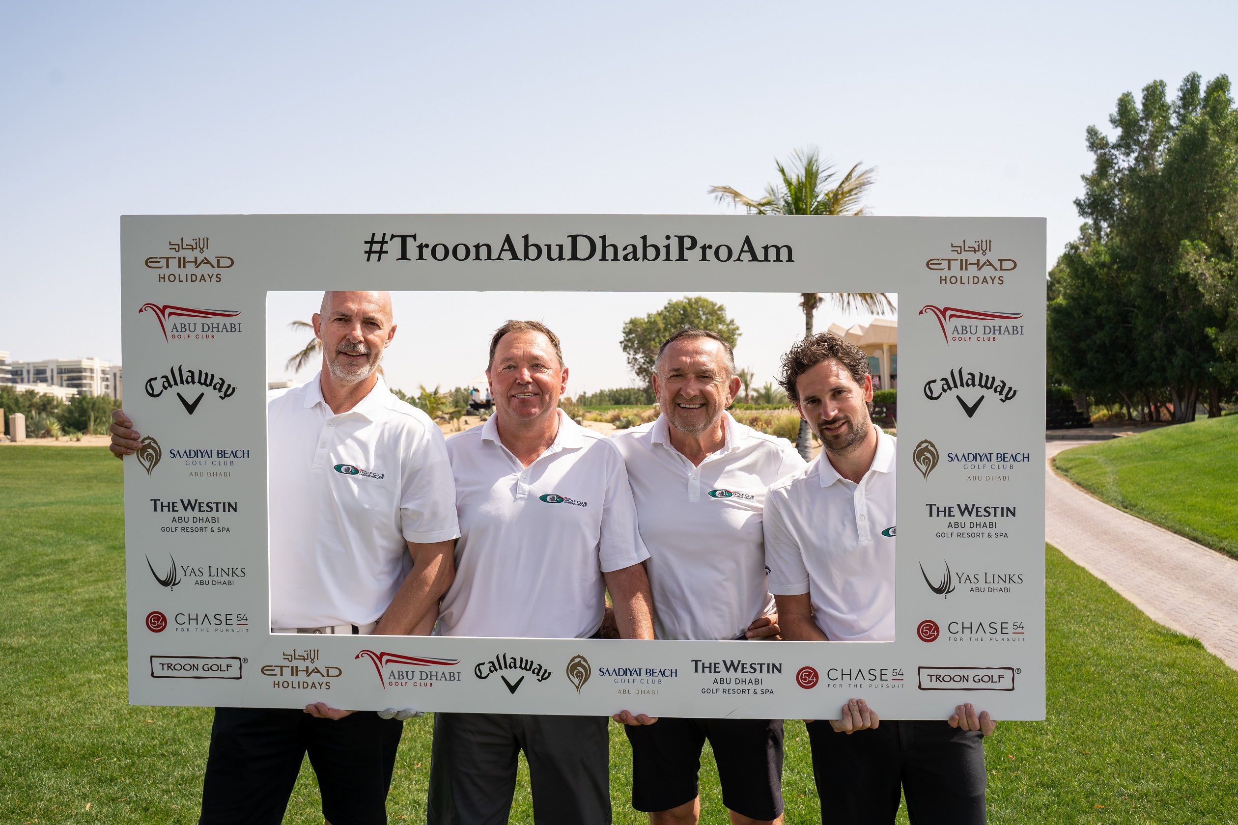 Troon Abu Dhabi Pro-Am participants