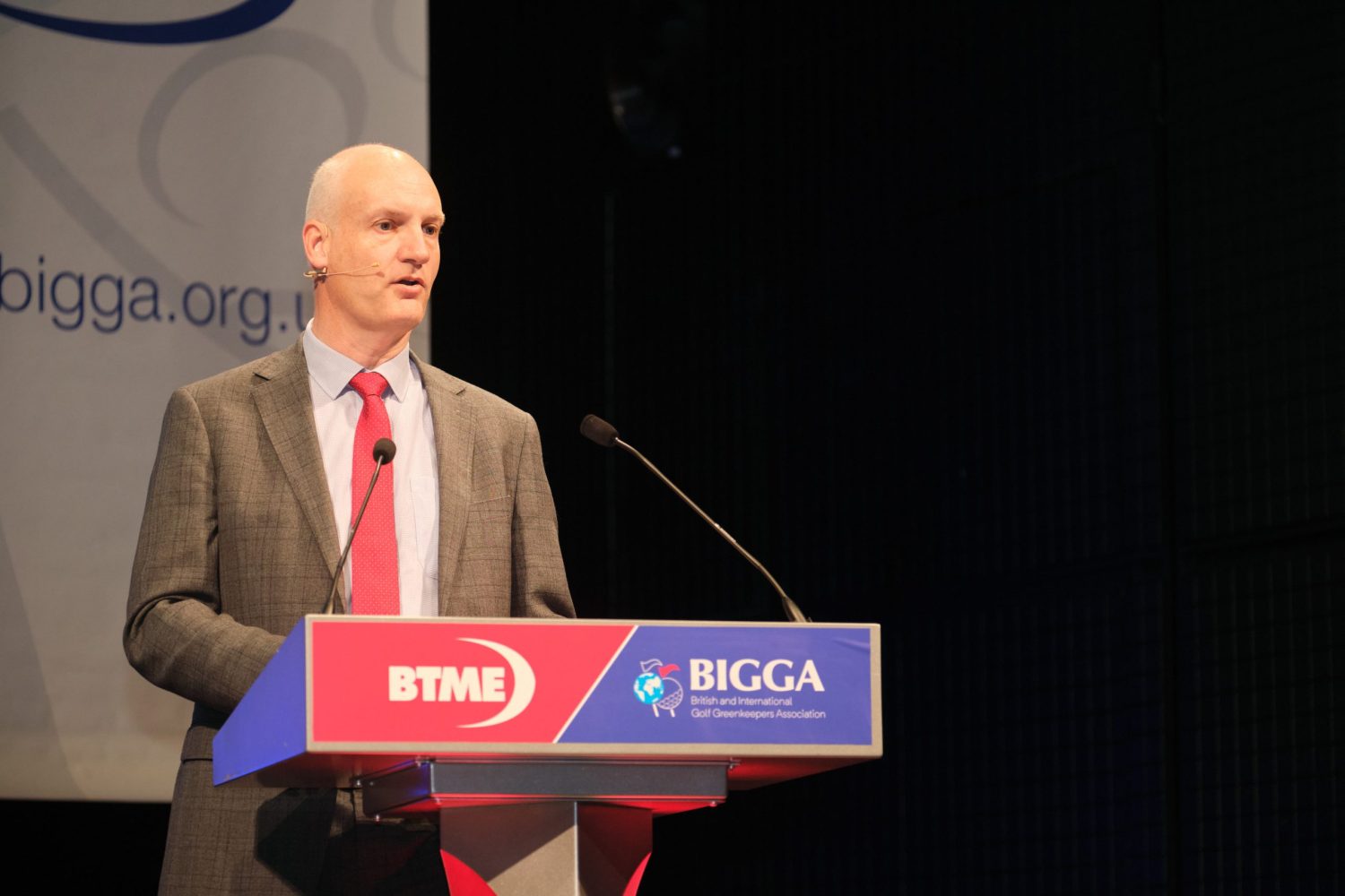 BIGGA CEO Jim Croxton speaking at Continue to Learn at BTME in March 1
