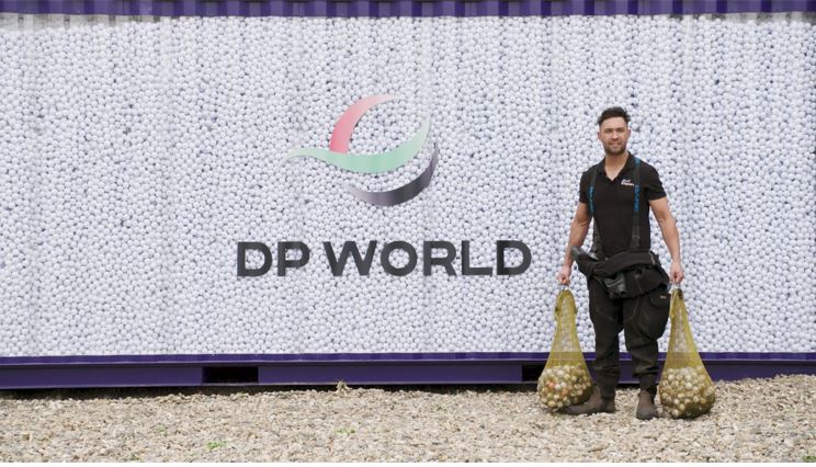 DP World golf ball container