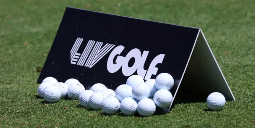 LIV Golf logo and balls