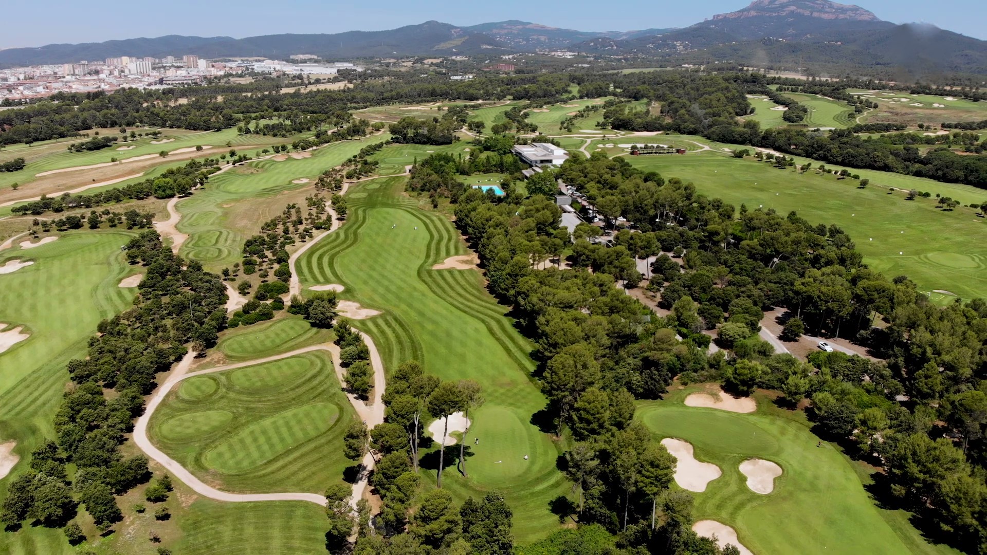 Real Club de Golf El Prat aerial view 3