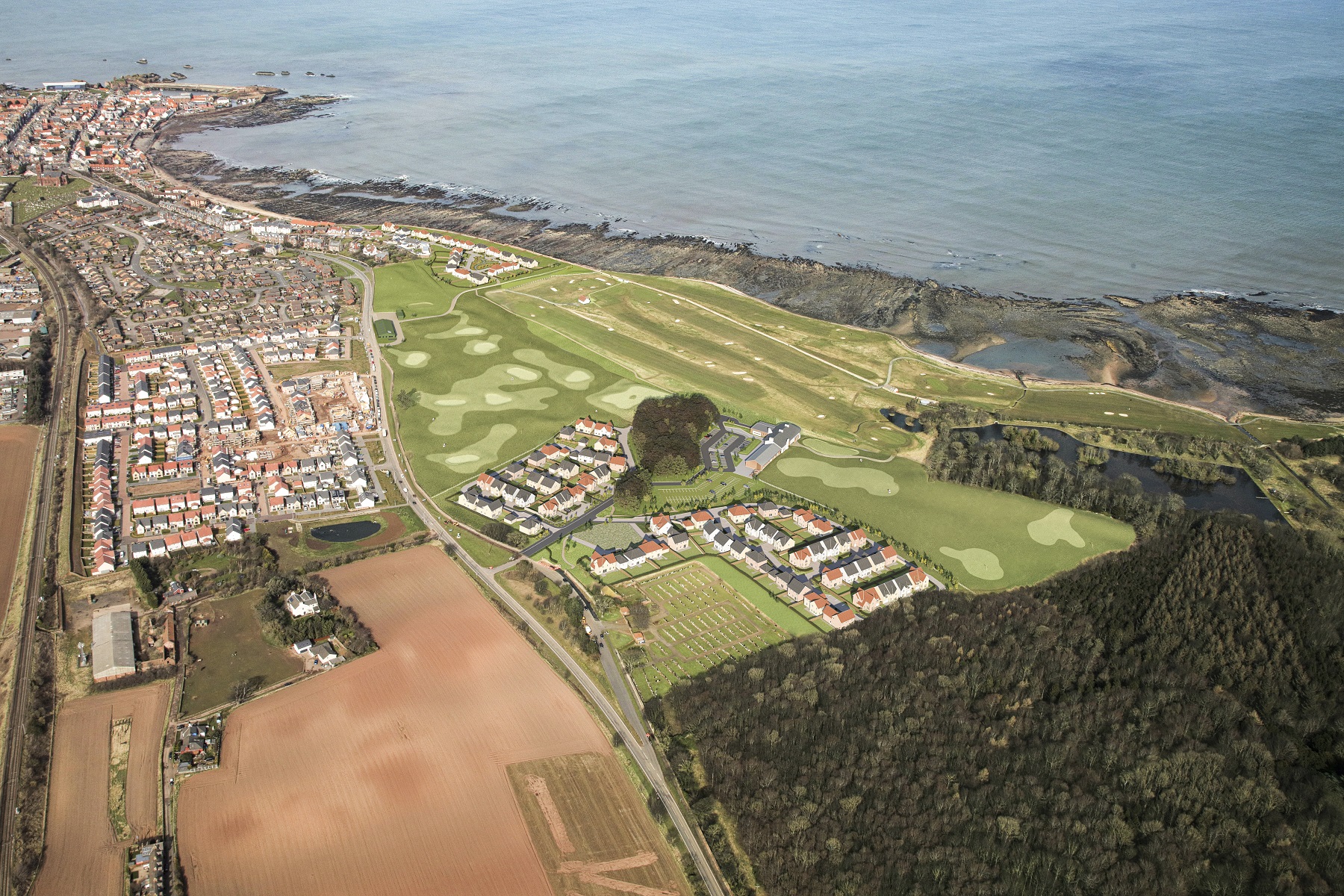 Dunbar Aerial View Proposed Final