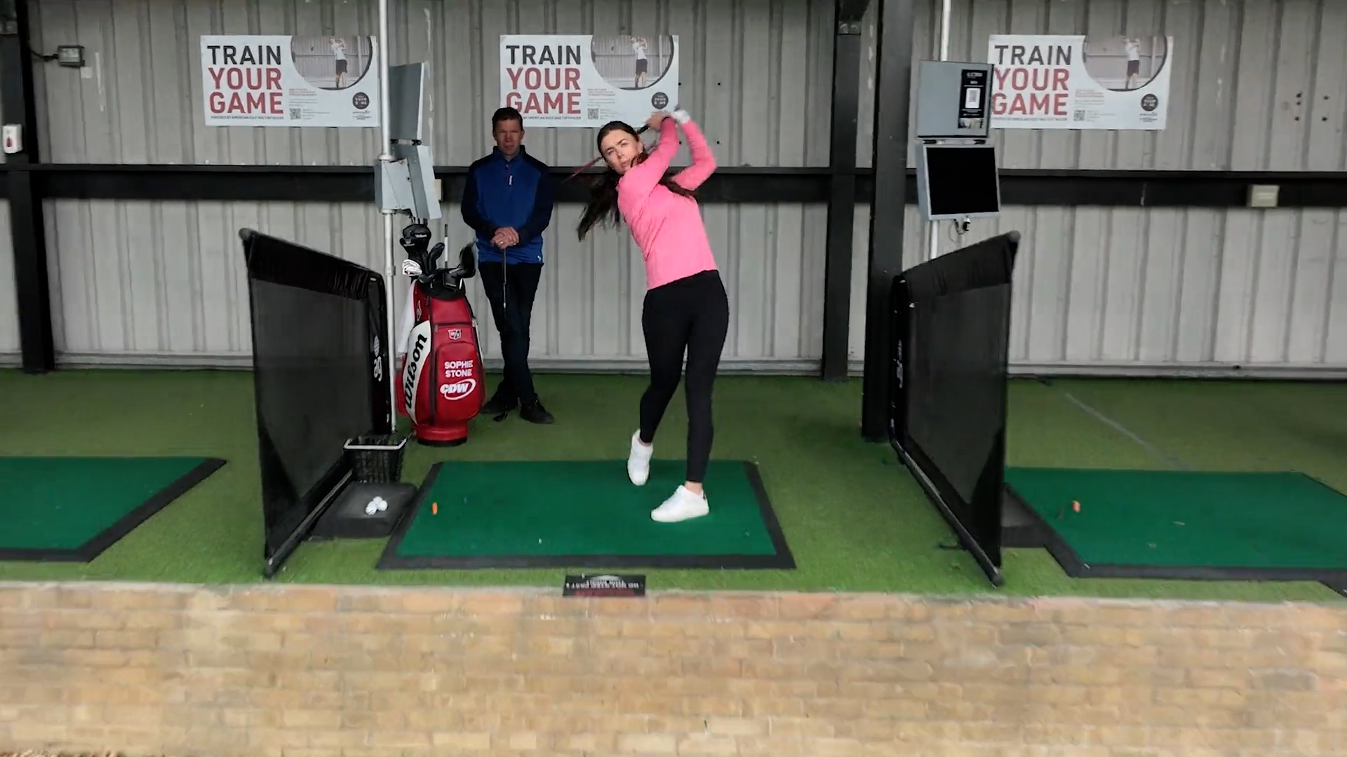 Sophie Stone Profesional Golfer tees of Train Your Game