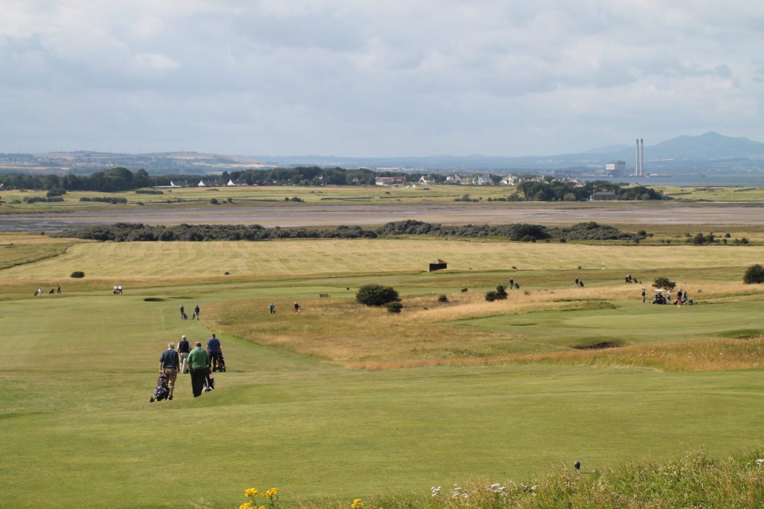 Luffness New Golf Club_2970 View from 8th tee towards Kilspindie GC & Edinburgh