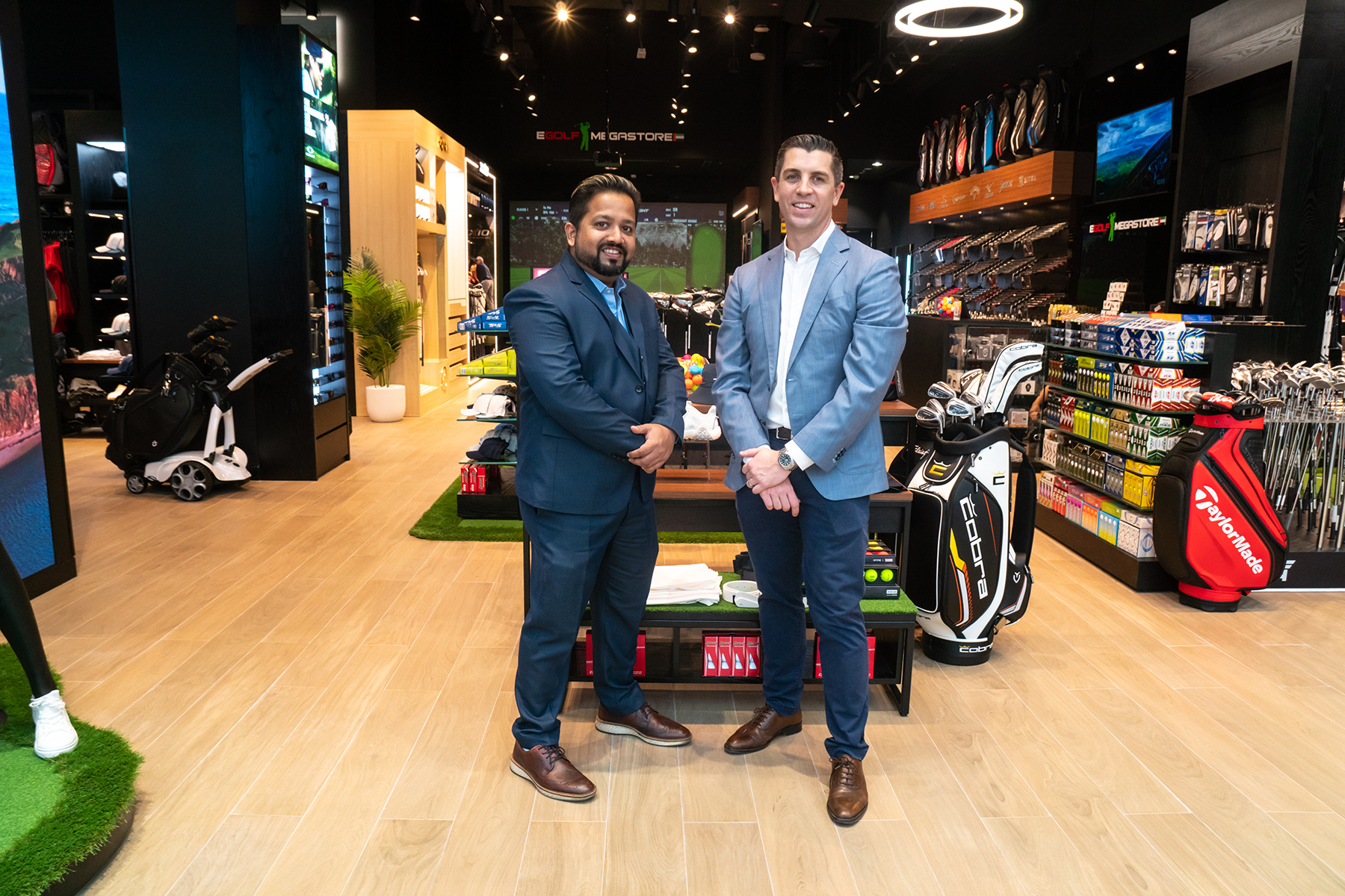 Dyootiman Pal and Dean Cheesley of eGolf