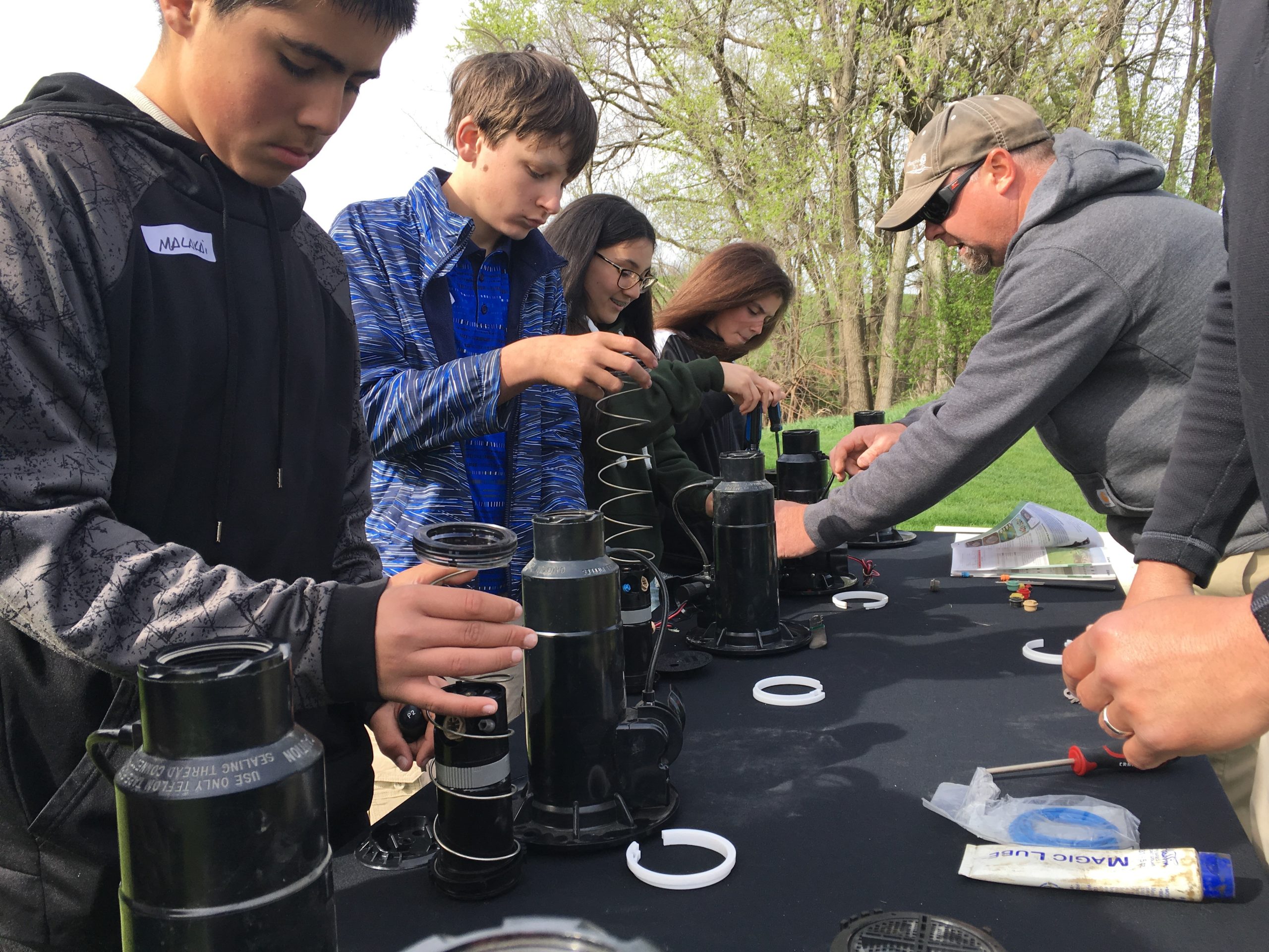 Students learn vital STEM skills in a golf course setting