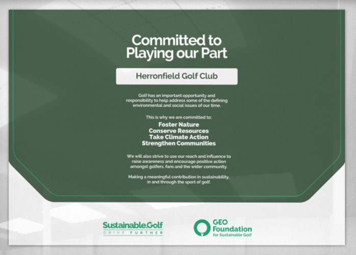 GEO Sustainable pledge