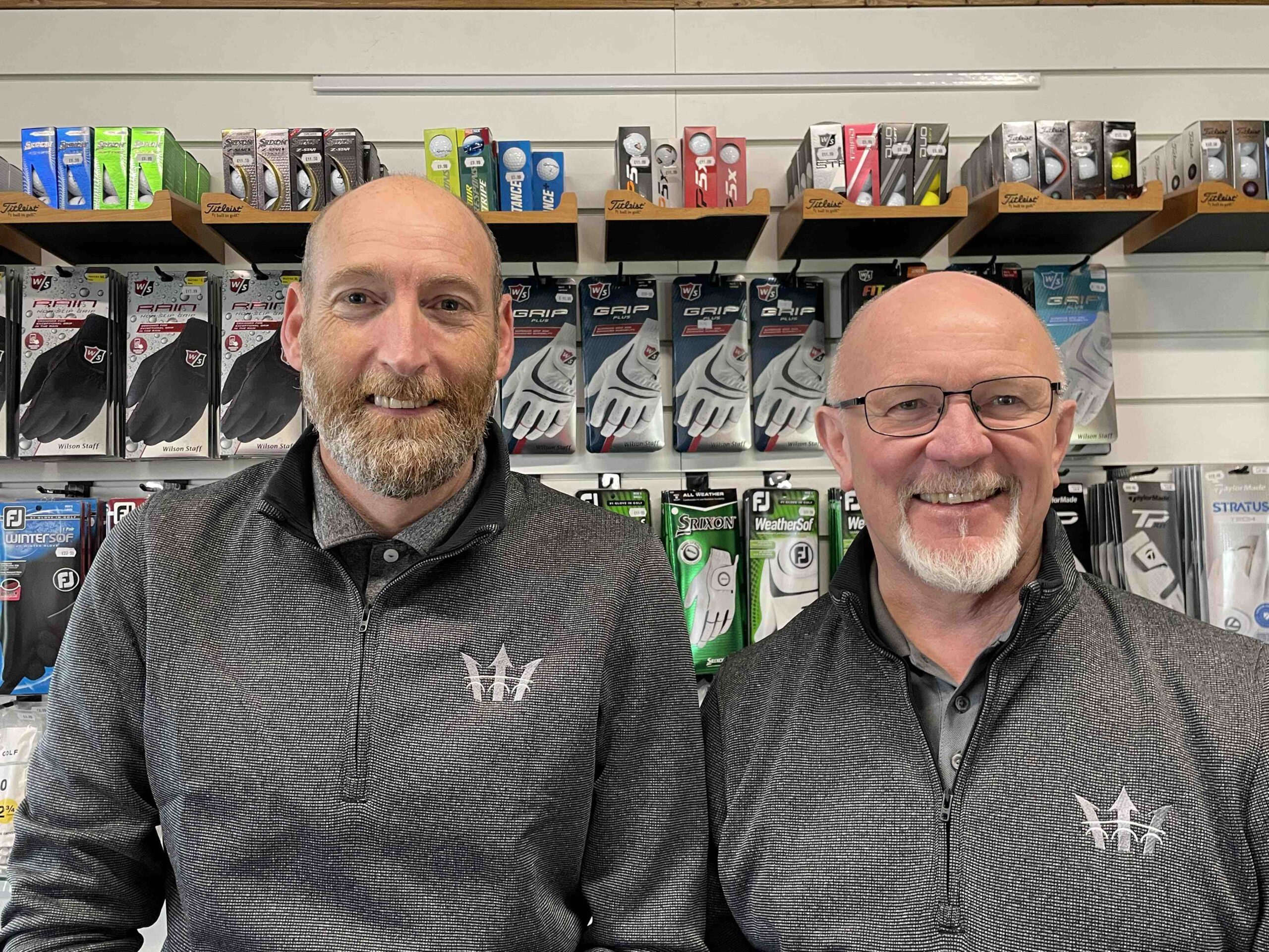 PiKirkby Lonsdale Golf Club’s two new PGA professionals Andy Duncan (left) and Steve Whiteside