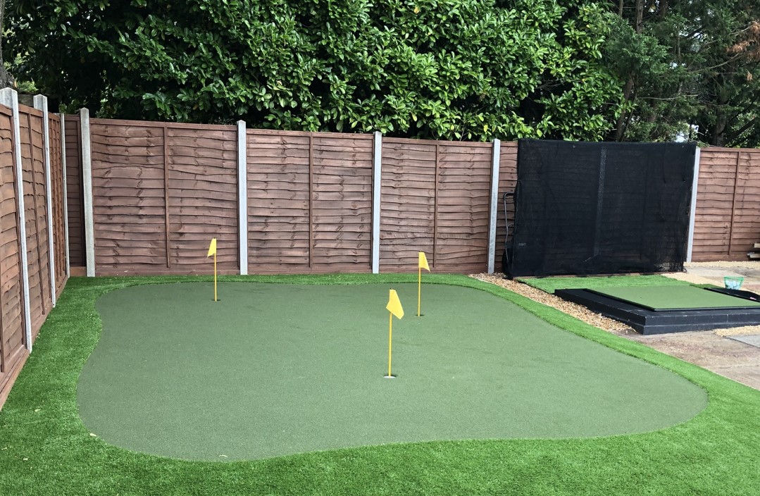 Huxley Golf Practice Green at Lottie Woad;s home