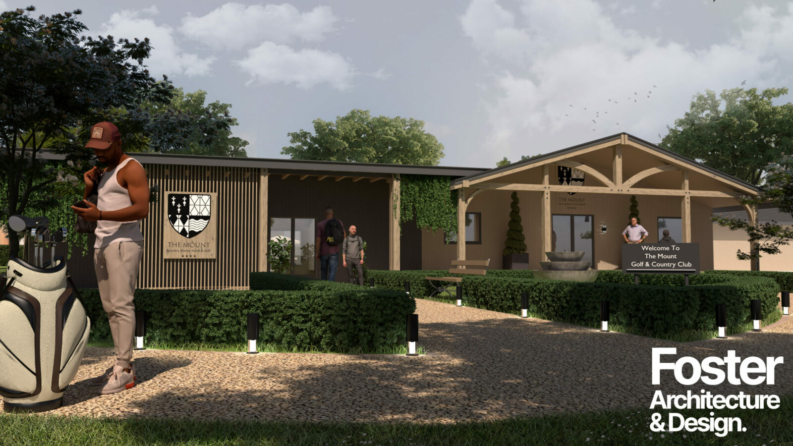 Perton Park Golf Club – Front CGI REV A