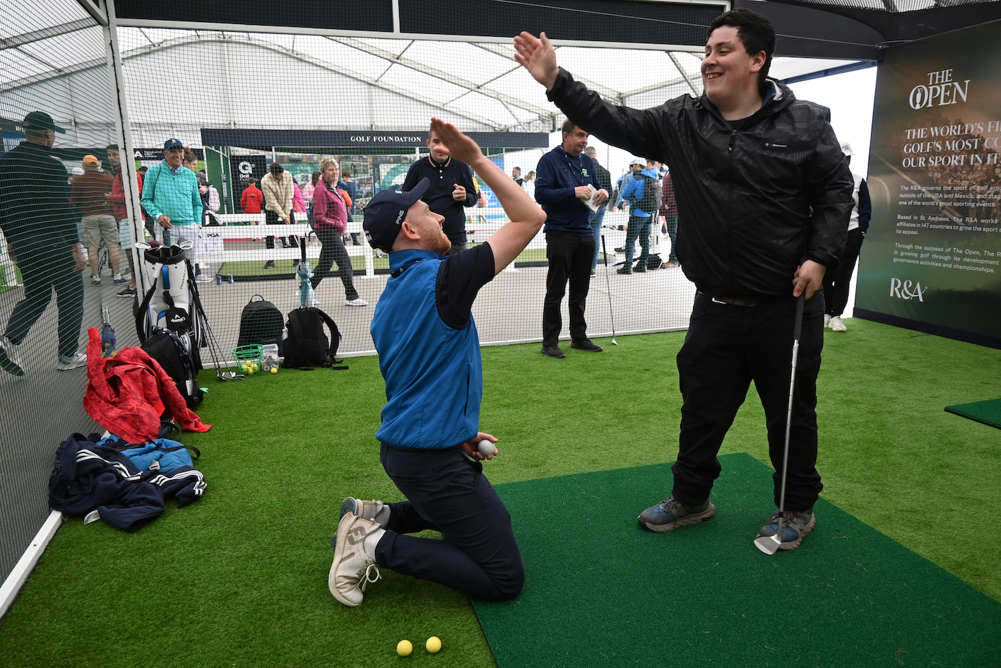 High-5s were regular in these EDGA sessions at The R&A Swingzone