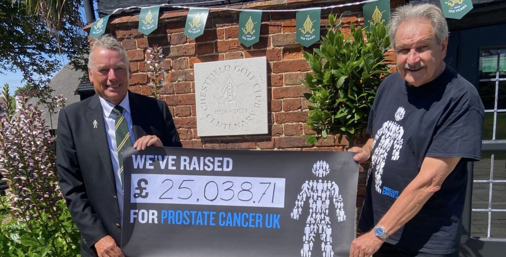 Chestfield GC raises over £25,000 for Prostate Cancer UK