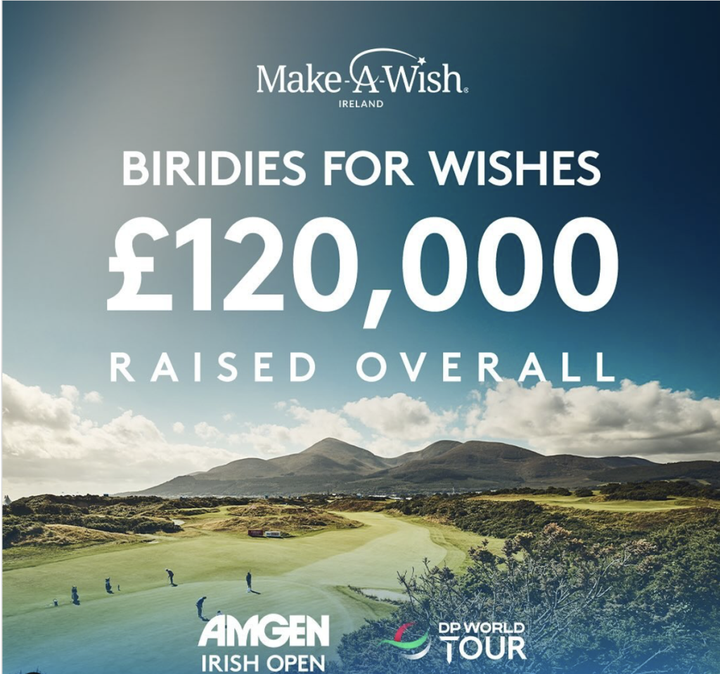 Amgen Irish Open charitable initiatives raise over £200,000 for Make-A-Wish Foundation