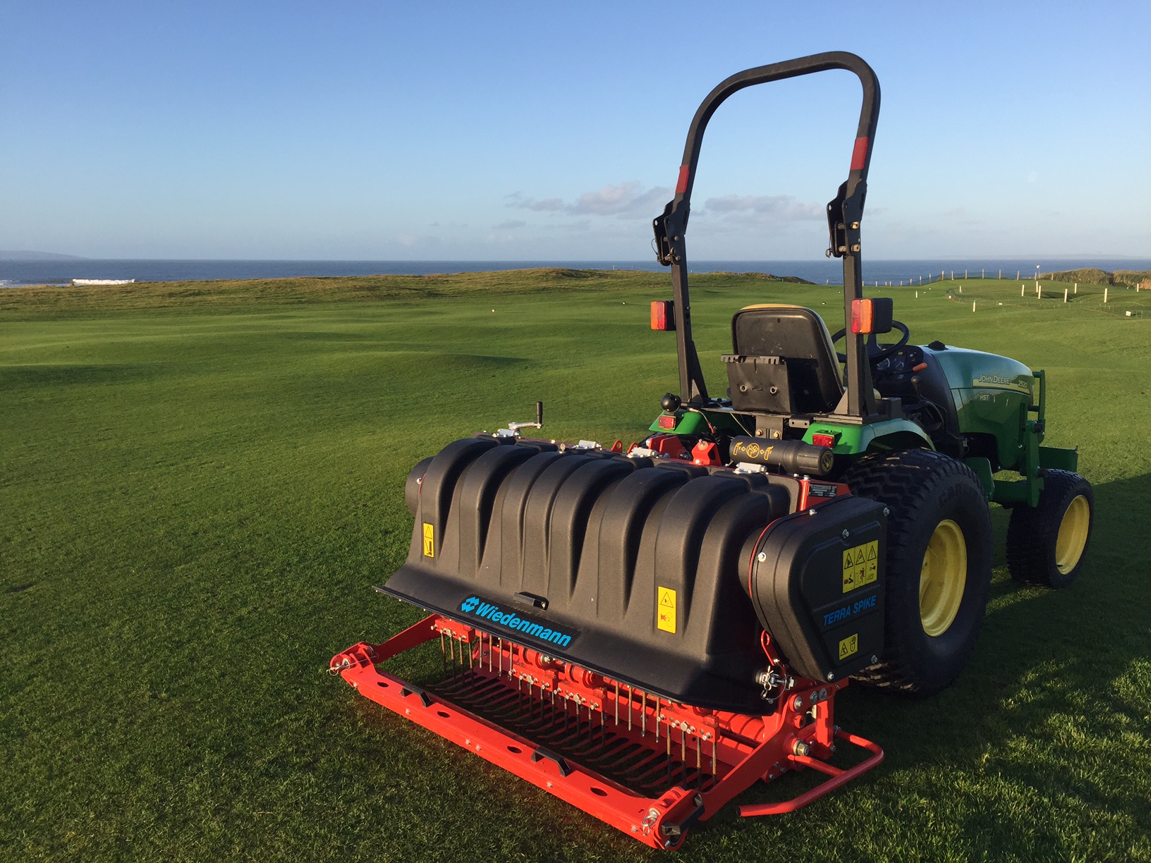 Terra Spike SL on a John Deere compact tractor